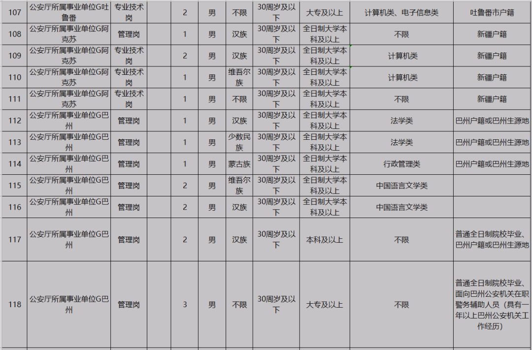 新疆上半年事业单位职位表概览与深度分析