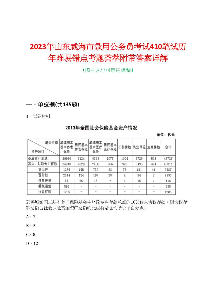 山东威海公务员报考要求和条件详解