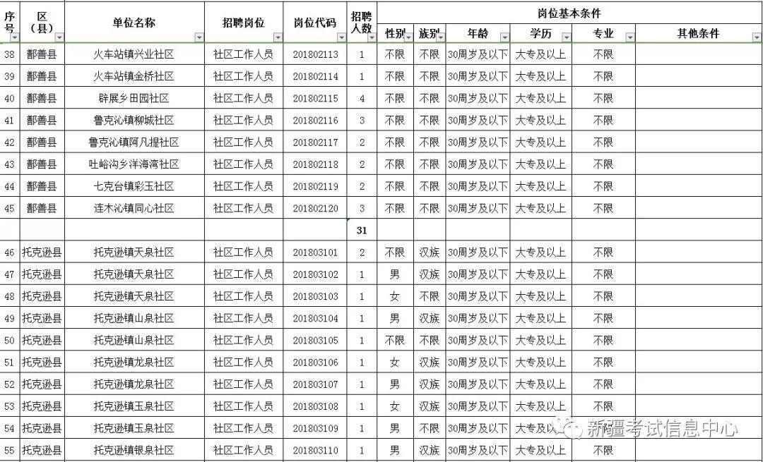 新疆事业单位职位表概览及展望（2024年）