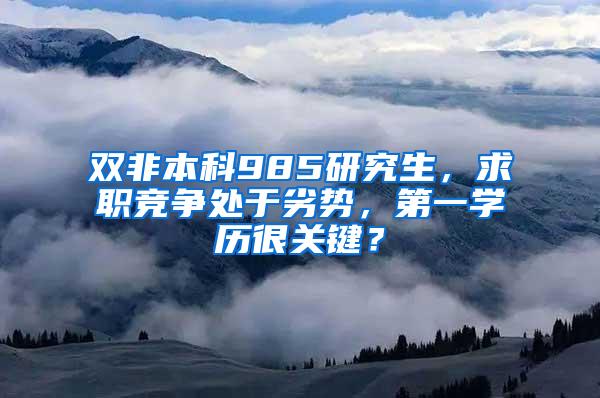 攀登高峰，双非考研985，需要付出多少努力？