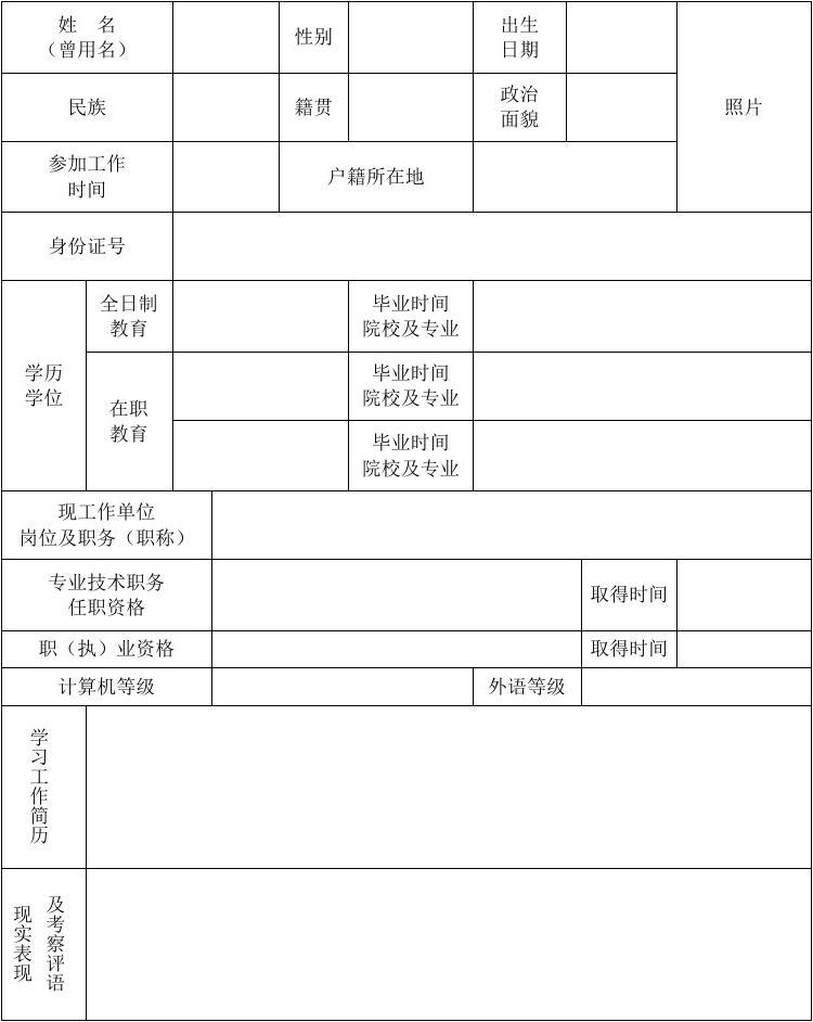 事业单位公开招聘人员考核表的重要性及应用解析