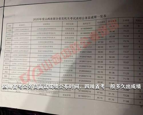 四川公务员补录成绩查询攻略