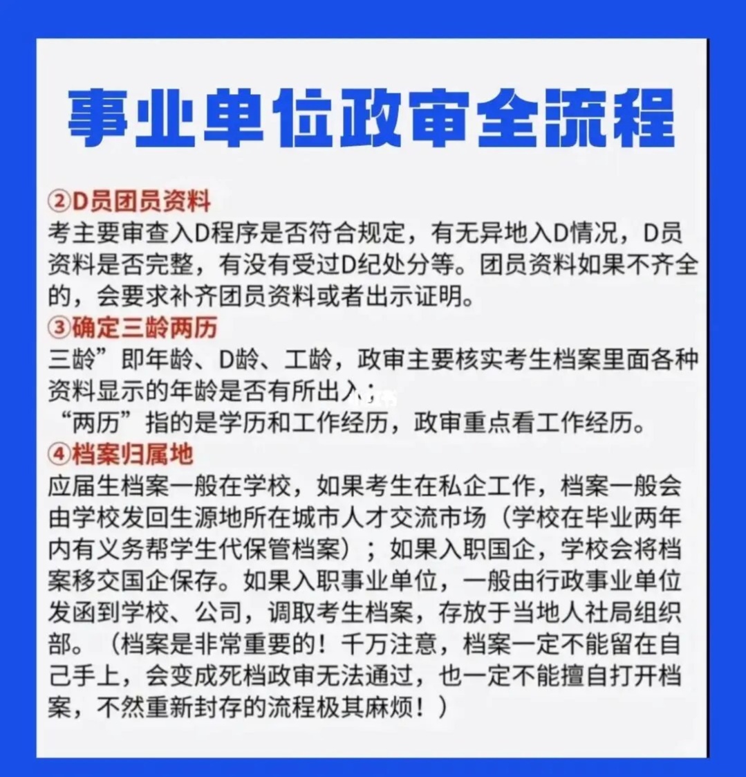 事业编政审流程实例解析